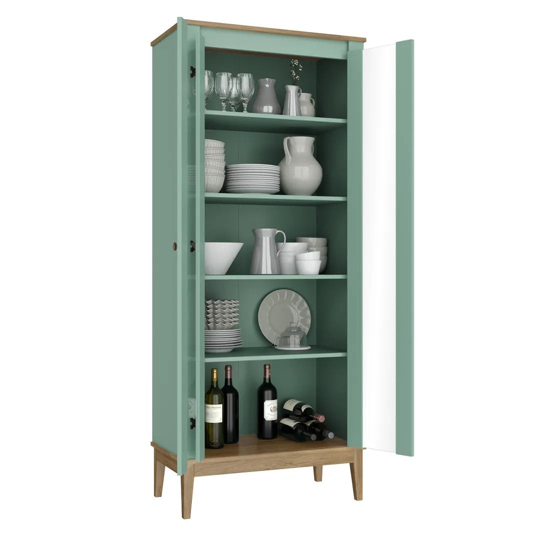 COLONIAL Double Door Display Cabinet