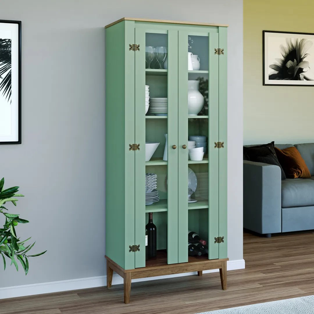 COLONIAL Double Door Display Cabinet