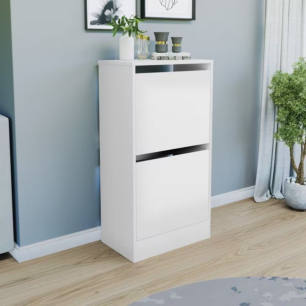 Two-Tier Shoe Storage Cabinet