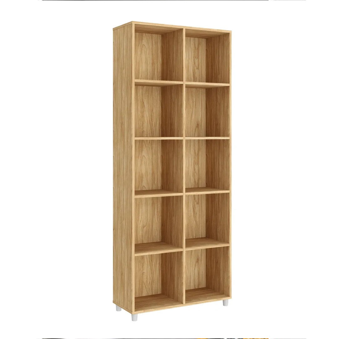 Storage Bookcase with 10 Open Cubes