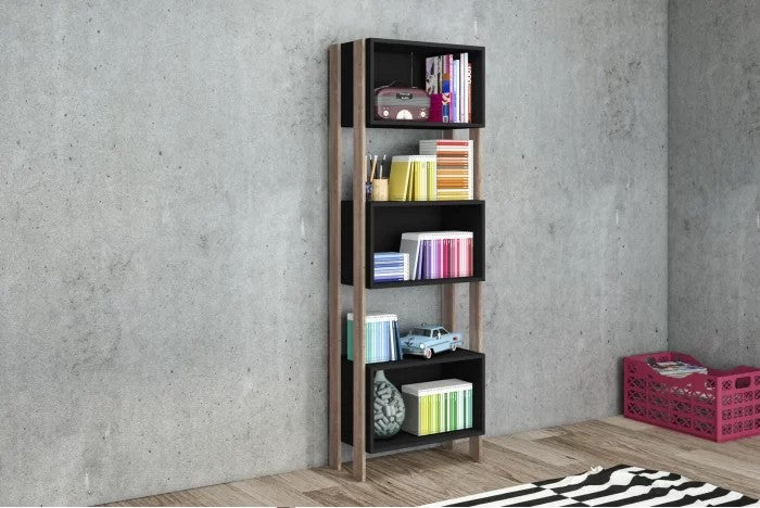 RETRO Three-Shelf Bookcase