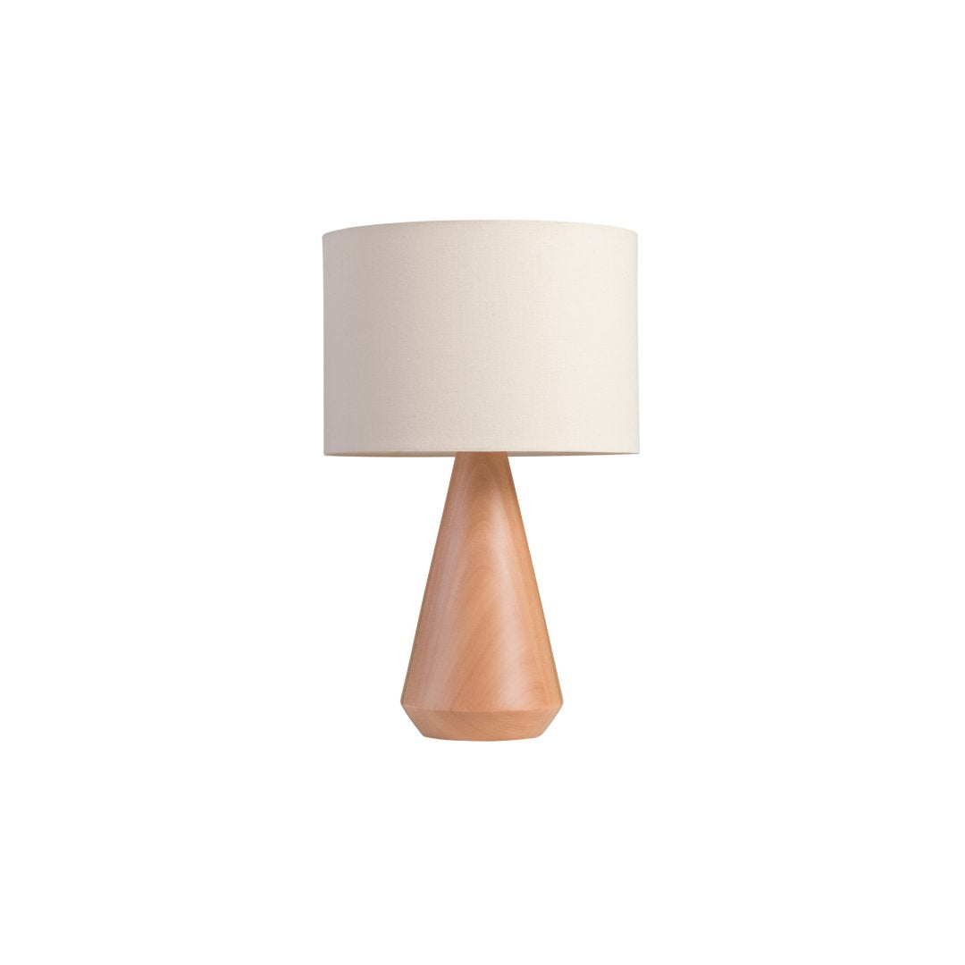 Garabe Conical Chestnut Table Lamp – Orion Linen Shade