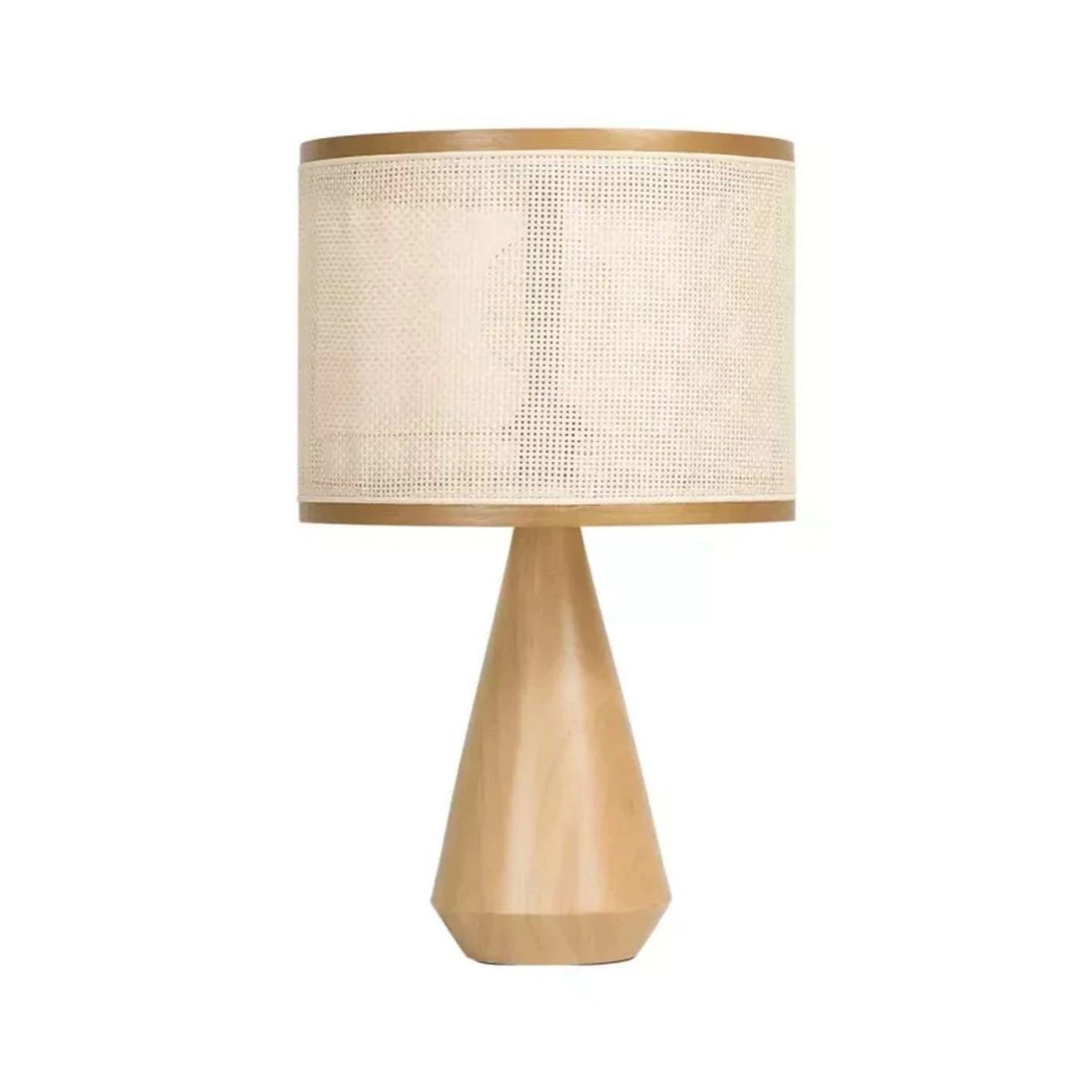 Garabe Conical Chestnut Table Lamp – Straw Shade
