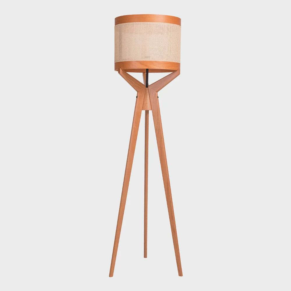 Navi Small Floor Lamp – Straw Dome
