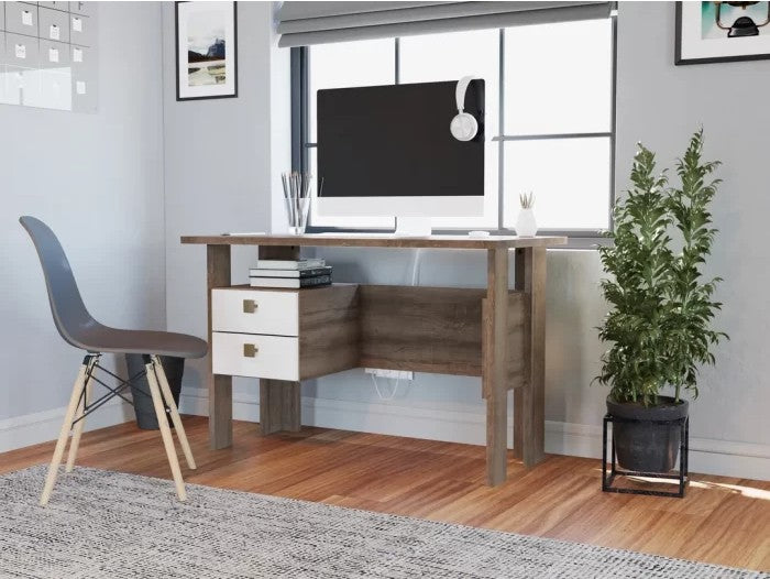 Two-Drawer Home Office Desk