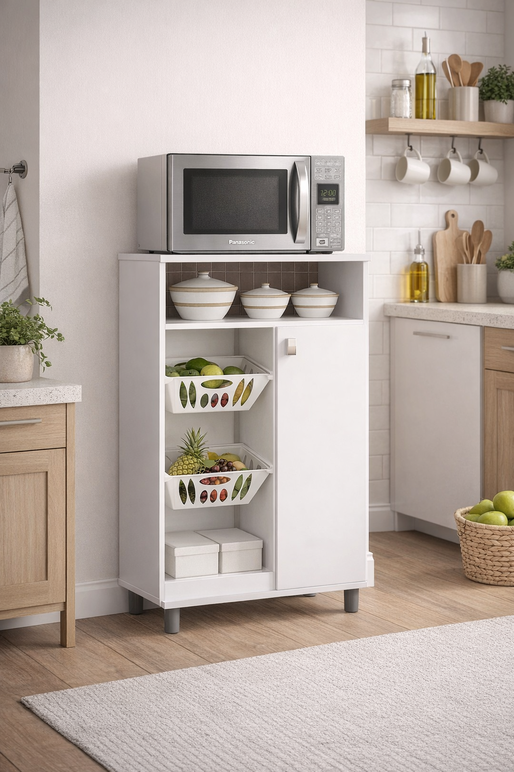 Kitchen Organizer Cabinet with Storage