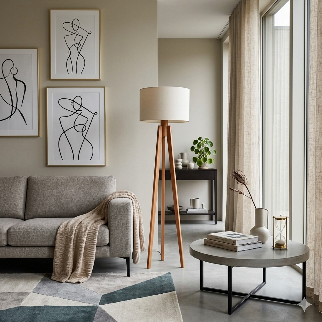 Tripod Luxe Floor Lamp