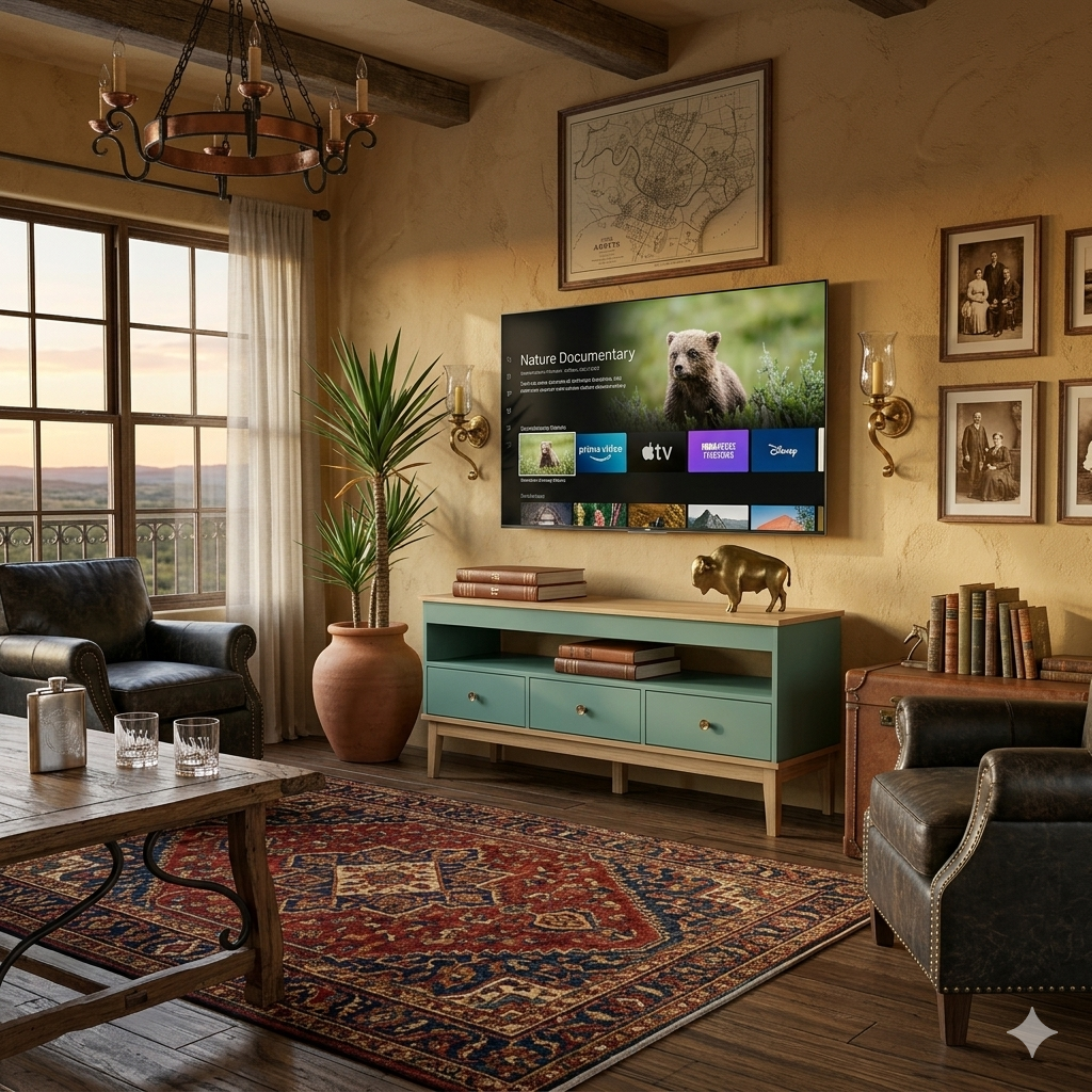 COLONIAL TV Stand with 3 drawers