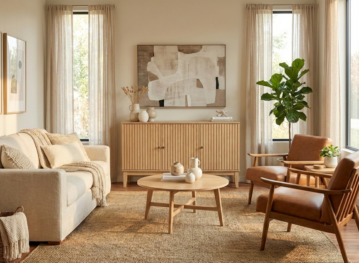 STRIPED Sideboard with 3 Doors
