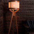 Navi Small Floor Lamp – Straw Dome
