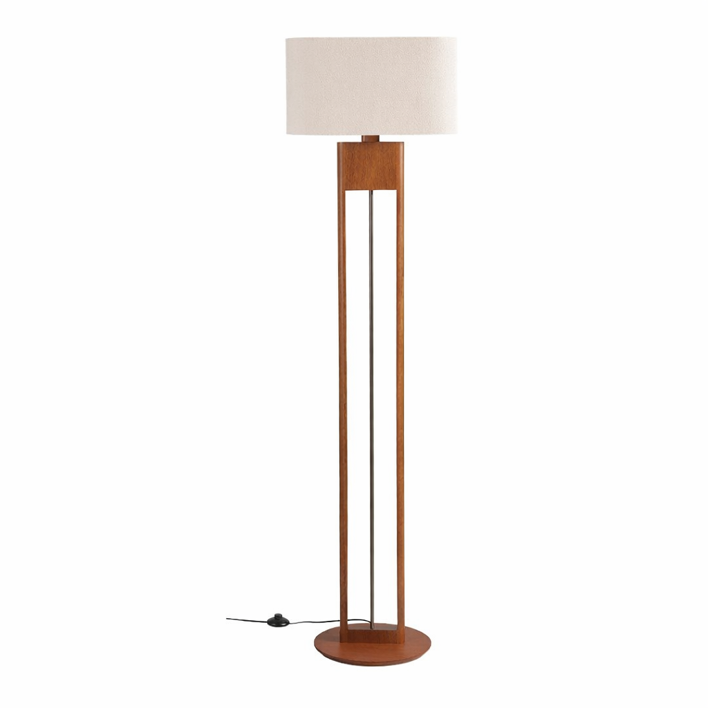 Elliptical Floor Lamp - Walnut